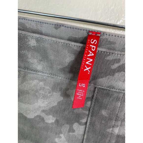 Spanx Womens Gray Camo jeggings size Large Skinny Pull on Stretch Classic - Picture 12 of 16